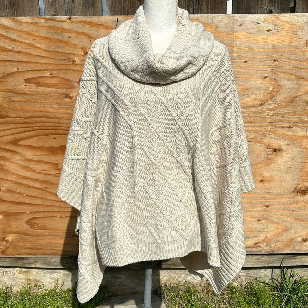 Le Moda Cowl Neck Poncho